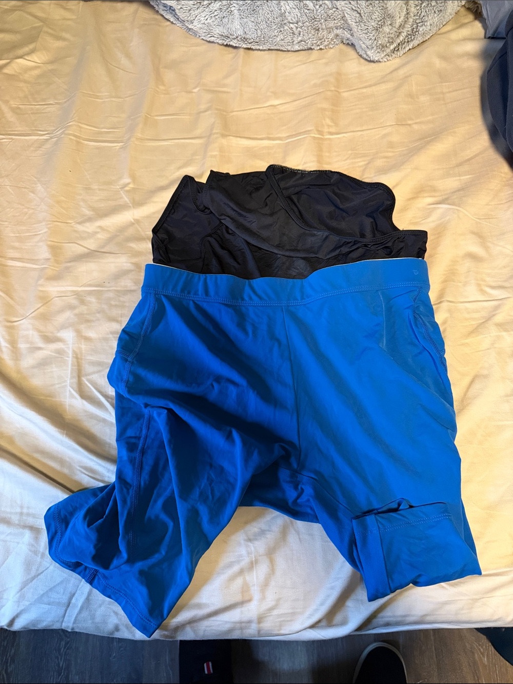 Tracksmith Blue mens Turnover lined halftights